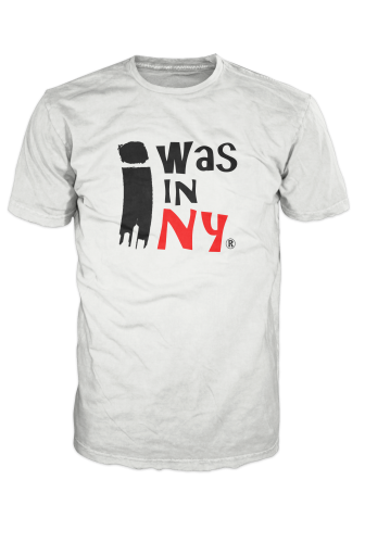 I WAS IN NY Unlimited Edition T-Shirt Black/Red on White INORIGINAL