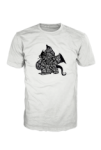 Brooklyn Dragon Logo T-Shirt Black On White Unlimited Edition BDORIGINAL