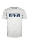 BENY Original Logo T-Shirt Blue on White BBORIGINAL